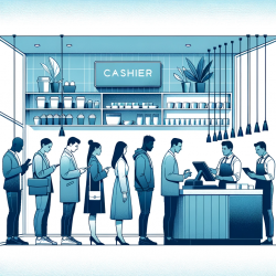 DALL·E 2023-10-14 18.34.25 - Vector illustration in shades of blue, depicting the inside of a trendy cafe. The cashier area, sleek in design, stands out. Diverse customers, render